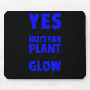 Lustiges Atomkraftwerk, ich leuchte nicht, Veganer Mousepad