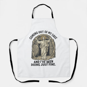 Lustiges Auferstehungshöhle Vintage-Stich-Shirt De Schürze