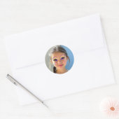 Lustiges Augen-Make-up Klassischer Rund Sticker (Umschlag)