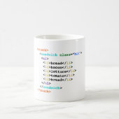 Lustiges Aussenseiter-Sandwich BLT HTML Kaffeetasse (Mittel)