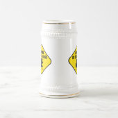 Lustiges australisches Zeichen. Passen Sie von den Bierglas (Mittel)