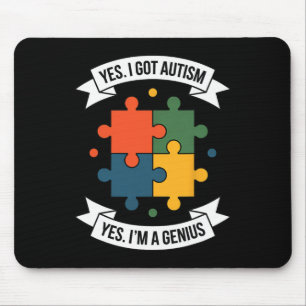 Lustiges Autismus-Bewusstsein Kinder Autistisches Mousepad