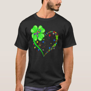 Lustiges Autismus-Kleeblatt Autismus-Mutter Junge T-Shirt
