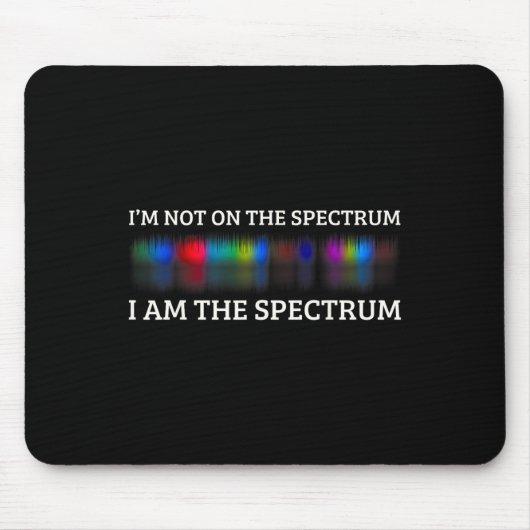 Lustiges Autismus-Meme Ich bin nicht auf dem Spekt Mousepad (Vorne)