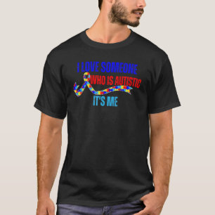 Lustiges Autismus-Outfit Ich liebe jemanden, der a T-Shirt