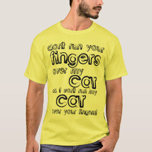 Lustiges Auto-Finger-Shirt T-Shirt