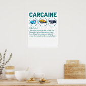 Lustiges Auto-Typ Geschenk - CARCAINE Definition L Poster (Küche)