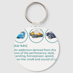 Lustiges Auto-Typ Geschenk - CARCAINE Definition L Schlüsselanhänger