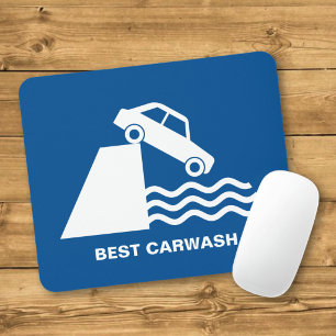 Lustiges Autowaschanlagenschild Mousepad