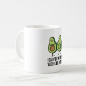 lustiges Avocado "Du bist der Gute.. Kaffeetasse (Vorderseite Links)