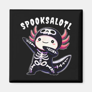 Lustiges Axolotl-Halloween-Shirt für Kinder Jungen Magnet
