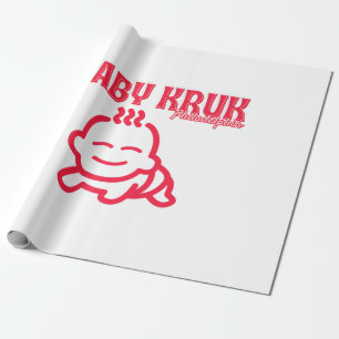 Lustiges Baby Kruk Philadelphia Premium Geschenkpapier