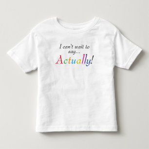 Lustiges Baby-Shirt mit der Aufschrift 'Baby sagt Kleinkind T-shirt