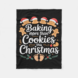 Lustiges Backen an Weihnachten mehr als Kekse Schw Fleecedecke
