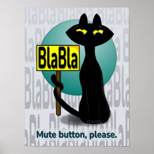Lustiges Bad Boogie Poster - BlaBla Schild