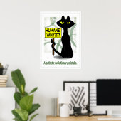 Lustiges Bad Boogie Poster - Humans. Why? Schild (Heimbüro)