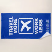 Lustiges Badetuch mit humorvollem Zitat für (Vorderseite)