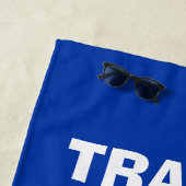 Lustiges Badetuch mit humorvollem Zitat für (Beispiel)