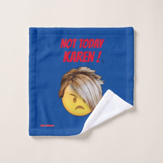 lustiges Badetuch Set "NOT HEUTE KAREN" (Waschlappen)