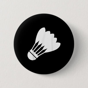 Lustiges Badminton-Geschenk für coole Sportler Button