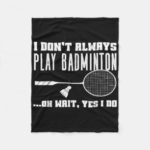 Lustiges Badminton-Shirt Männer Frauen Badminton-S Fleecedecke