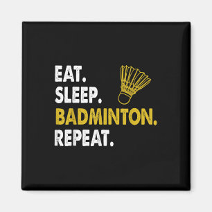 Lustiges Badminton-Shuttle-Novelty-T-Shirt  Magnet