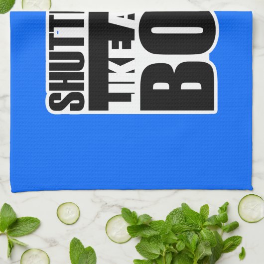 Lustiges Badminton Shuttlecock Handtuch (Gefaltet)