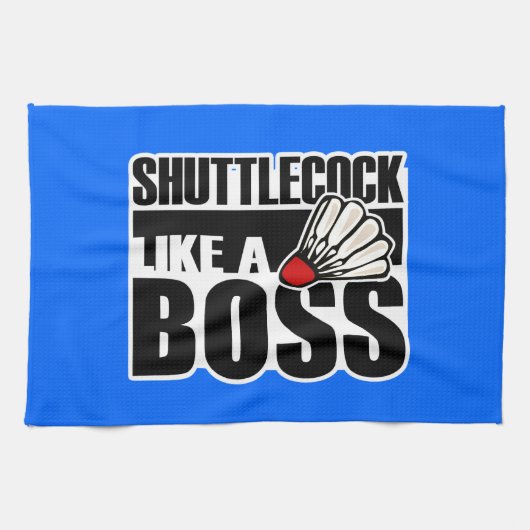 Lustiges Badminton Shuttlecock Handtuch (Horizontal)