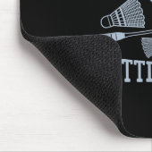 Lustiges Badminton-Spieler-Match-Spiel-Witz Mousepad (Ecke)