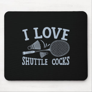 Lustiges Badminton-Spieler-Match-Spiel-Witz  Mousepad