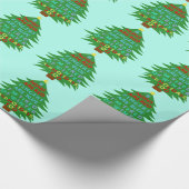 Lustiges Bah Humbug-Weihnachtsgedicht Geschenkpapier (Ecke)