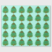 Lustiges Bah Humbug-Weihnachtsgedicht Geschenkpapier (Flach)