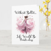 Lustiges Ballett Karte (Gelbe Blume)