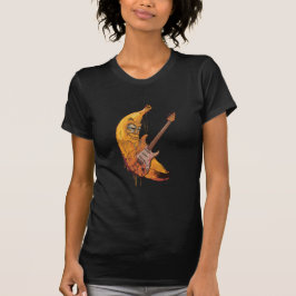 Lustiges Banane Gitarre T-Shirt | Cartoon Musik Te