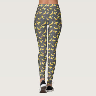 Lustiges Banane Wortspiel Party Muster farbenfroh  Leggings