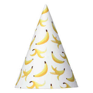 Lustiges Bananen-Wortspiel-Party Muster farbenfroh Partyhütchen