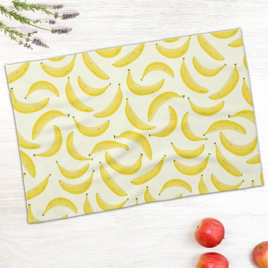 Lustiges Bananenmuster Geschirrtuch