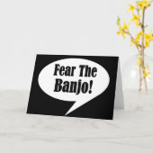 Lustiges Banjo-Zitat Karte (Gelbe Blume)