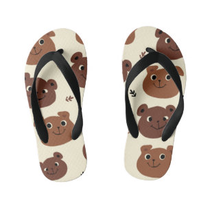 Lustiges Bärengesicht Kinderbadesandalen