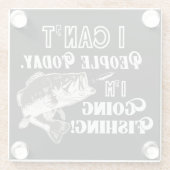 Lustiges Barschangeln-Zitat trägt Mann-Hobby zur Glasuntersetzer (Rückseite)