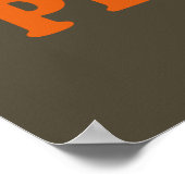 lustiges Bartziffer Poster (Ecke)