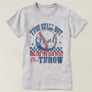 Lustiges Baseball Grafik T-Shirt - Du sollst nicht