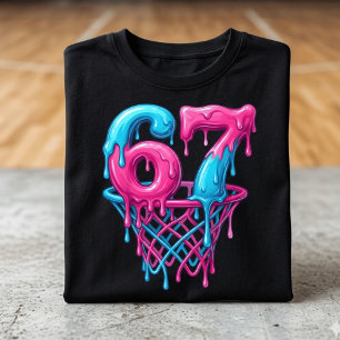 Lustiges Basketball-Drip 6 7 Meme Kinder T-Shirt