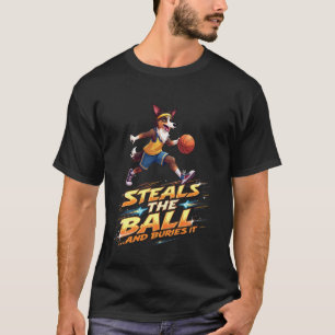 Lustiges Basketball-Geschenk für Australian Shephe T-Shirt