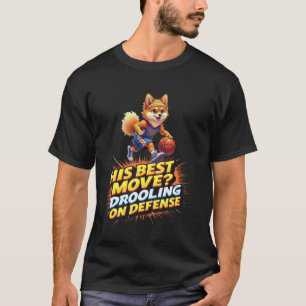 Lustiges Basketball-Geschenk für Pomeranian Spitz- T-Shirt
