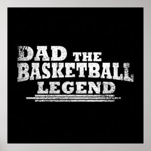 Lustiges Basketball-Vater-Geschenk Poster