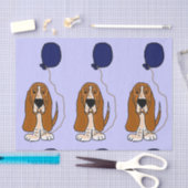 Lustiges Basset Hound-Geburtstags-Seidenpapier Seidenpapier (Handwerk)