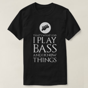 Lustiges Bassist Gitarren-Design T-Shirt