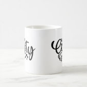 Lustiges Bastelmädchen Kaffeetasse (Mittel)