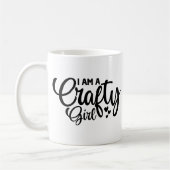 Lustiges Bastelmädchen Kaffeetasse (Links)